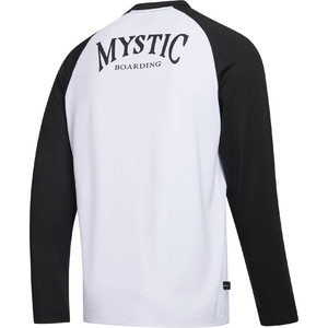 2023 Mystic Mens Bolt Long Sleeve Quickdry Tee 35001.23015 - Schwarz / Wei